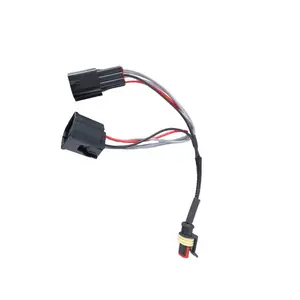 6 Pin Male Female Electronic Fuel Gasoline Pump Connector to 2 Pin AMP Female Connector Assembly Wiring Harness For Volvo