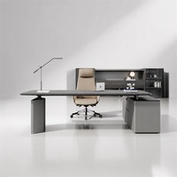 Bureau de direction moderne réglable en hauteur avec double moteur, bureau électrique ergonomique réglable en hauteur