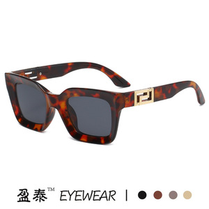<b>Sunglasses</b> <b>Square</b> Frame UV400 PC Women's Fashion Street Style Letter Decorations - Product Image 5