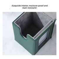 Boîte de rangement multifonction tendance 2026 en cuir PU rigide pour cartes à jouer, rouge à lèvres, cosmétiques, cigarettes – Cadeau pour femme