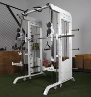 Proveedor de fábrica KESUN equipo de gimnasio en casa con pila de peso 70kg * 2 Squat Rack Cable de alimentación Crossover Gym Smith Machine