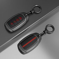 Étui à clés pour Ix35 Elantra avec design rayé en alliage de zinc, résistant aux rayures, accessoire de voiture de luxe