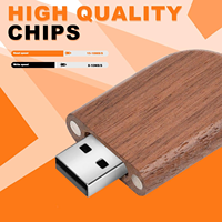 Flashdisk Kayu Bentuk Pena 16GB USB 2.0/3.0 dengan Garansi 2 Tahun