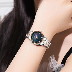 Montre Curren 9111 en vente flash, luxe, décontractée, tendance, design simple avec diamants, pour femmes, bracelet en acier inoxydable, étanche, montres pour femmes - Product Image 4