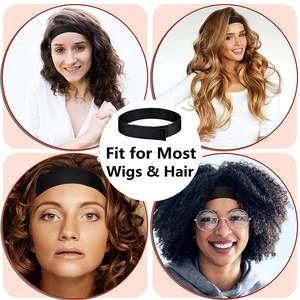 Logo personnalisé tissé Sangle fondre Bande Bord Slayer Frontal Head Wraps Lace Hair Perruque Bande élastique pour perruques - Product Image 6