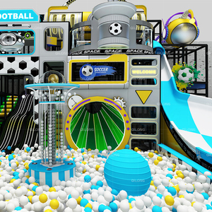 Terrain de jeu interactif sur le thème du carnaval du football, terrain de jeu commercial intérieur avec <span class=keywords><strong>piscine</strong></span> <span class=keywords><strong>à</strong></span> balles - Product Image 5
