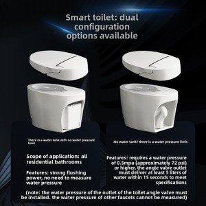 Toilettes intelligentes tout-en-un pour hôtels et maisons d'hôtes, entièrement automatiques, à assistance électrique, avec désodorisation automatique et activation par capteur - Product Image 4