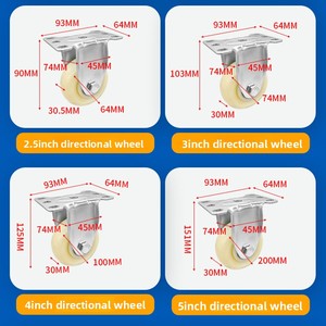 स्विस कैस्टर (2.5-5 इंच) पीपी सामग्री के साथ सार्वभौमिक औद्योगिक फ्लैटबेड हैंड ट्रक टूल कार्ट - Product Image 3