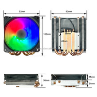 Enfriador de CPU ultrafino 1U directo de fábrica a bajo precio AMD AM4 AM3 FM2 1200 115X 1700 1366