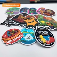 Autocollant mural en vinyle grand format en forme d'arche, étiquette personnalisée pour logo d'entreprise, emballage de parfum, autocollant en papier découpé sur mesure pour lunettes de soleil