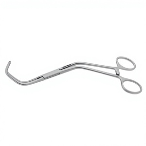 Pince à aorte Lambert Kay de 20 cm (8 pouces) à mâchoires DeBakey angulées et non traumatiques, tiges angulées, en acier inoxydable, instrument de chirurgie générale - Product Image 1