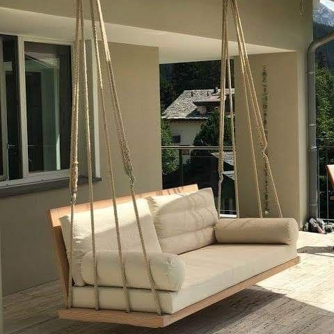 Bequeme Rattan Schaukel bett Möbel schwimmende Wasser Pool Outdoor Garten hängen Hänge sessel Terrasse Schaukeln