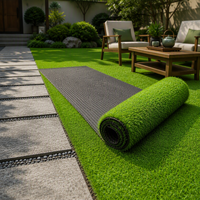 Gazon artificiel K6 15 mm, gazon synthétique, tapis de gazon artificiel, gazon paysager pour jardin, balcon, terrasse, cour, décoration