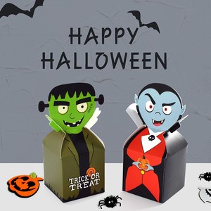 Boîte à bonbons géante créative pour Halloween, design momie, vampire, Hulk, boîte d'emballage en papier colorée pour fête d'Halloween, cadeau pour enfants - Product Image 5
