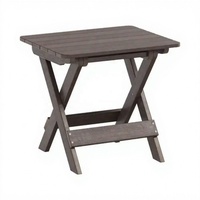 Table d'appoint pliable en plastique, petite table domestique simple en plastique massif, table d'appoint créative mobile en plastique pour jardin