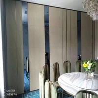 Cloisons coulissantes en aluminium Diviseur mural pliable mobile pour la division de la pièce