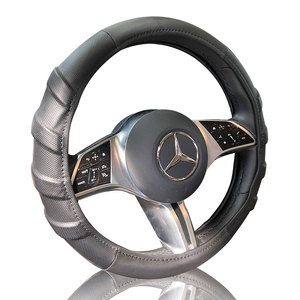 Copri volante in pelle resistente antiscivolo da 37.5 39.5cm in stile sportivo per accessori per auto per modelli BMW e up - Product Image 1
