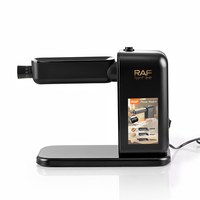 Machine à pâtes électrique 120W avec 5 niveaux d'épaisseur réglables et 3 accessoires en 1 pour la préparation de pâtes fraîches à la maison R.6622