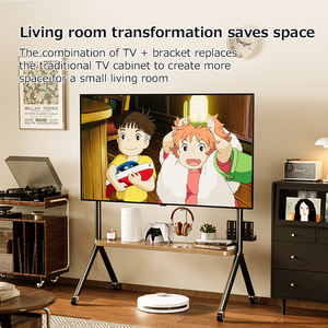 Carrello <span class=keywords><strong>Porta</strong></span> <span class=keywords><strong>TV</strong></span> <span class=keywords><strong>Mobile</strong></span>, Supporto da Pavimento con Ruote, Tavolo Rack Portaoggetti per <span class=keywords><strong>TV</strong></span> da 32-75 Pollici Soggiorno Camera da Letto Home Theater - Product Image 5