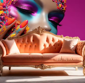 Güzel kadın eller ile zarif oje manikür büyük duvar resmi duvar kağıdı yatak odası tırnak salonu duvar dekorasyon için - Product Image 5