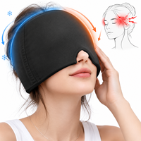 Casquette réutilisable en gel pour soulager les migraines, compresse froide pour maux de tête, thérapie chaud-froid, enveloppement pour la tête, masque rafraîchissant pour les yeux, pour le soulagement des sinus