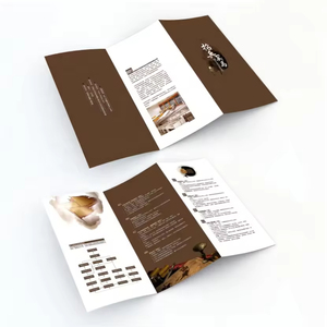 Tùy chỉnh không thấm nước Brochure <span class=keywords><strong>menu</strong></span> in ấn bền giấy & bìa cho nhà hàng khách sạn đám cưới - Product Image 6