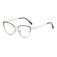 Nouvelles Lunettes Photochromiques Anti-Lumière Bleue Monture Métallique Œil de Chat Tendance Unisexe