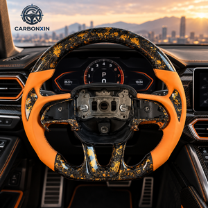 Volante Deportivo Personalizado de Fibra de Carbono con 3 Radios y Agarre de 40 mm para Dodge Charger Challenger Durango Demon SRT Journey RT Viper Ram - Product Image 2