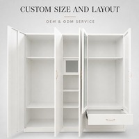 Fabricant d'armoires en acier, usine directe, OEM ODM, armoire métallique sur mesure avec miroir, verrouillable, vente en gros