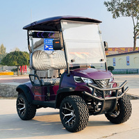 Voiturette de golf certifiée CE, nouveau design, batterie lithium 60V 72V, électrique, 2, 4, 6, 8, 10 places, tout-terrain, avec boîte de rangement