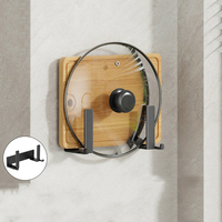 Support mural de rangement pour couvercle de casserole en métal pour cuisine Support de rangement pour planche à découper de cuisine Support mural pour couvercle de casserole