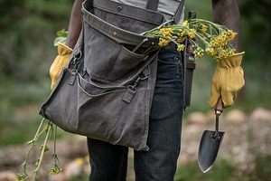 Delantal de jardinería al aire libre con muestra gratis, bolsa de forraje para recoger frutas, bolsa de almacenamiento de verduras, personalizable OEM - Product Image 2