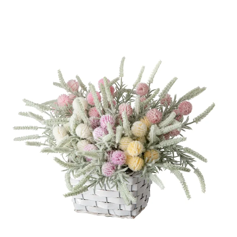 MW85505 High Quality Artificial Flower Bouquet Artifical Silk Dandelion For Valentine's Day gift
