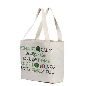 Grands sacs à provisions fourre-tout réutilisables en vrac 100% coton avec logo personnalisé imprimé - Product Image 2