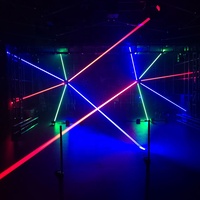 Projecteur laser professionnel à faisceau unique LED 2W Rgb, système de spectacle de lumière de scène, couleur complète, Dmx 3 en 1, pointeur laser