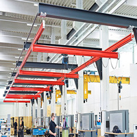 Grue de pont suspendu de type rail avec palan électrique Poutre flexible légère