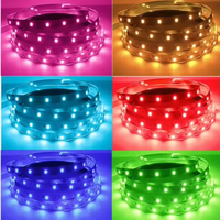 Bande lumineuse LED DC 12V 2835 60 LED/m, ruban lumineux brillant 2835 60 LED/m pour la décoration de la pièce, éclairage de cuisine