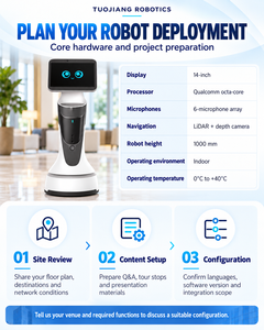 Robot di Accoglienza Intelligente per Hotel, Assistente Mobile Professionale con Funzioni di Guida e Servizio Clienti - Product Image 3