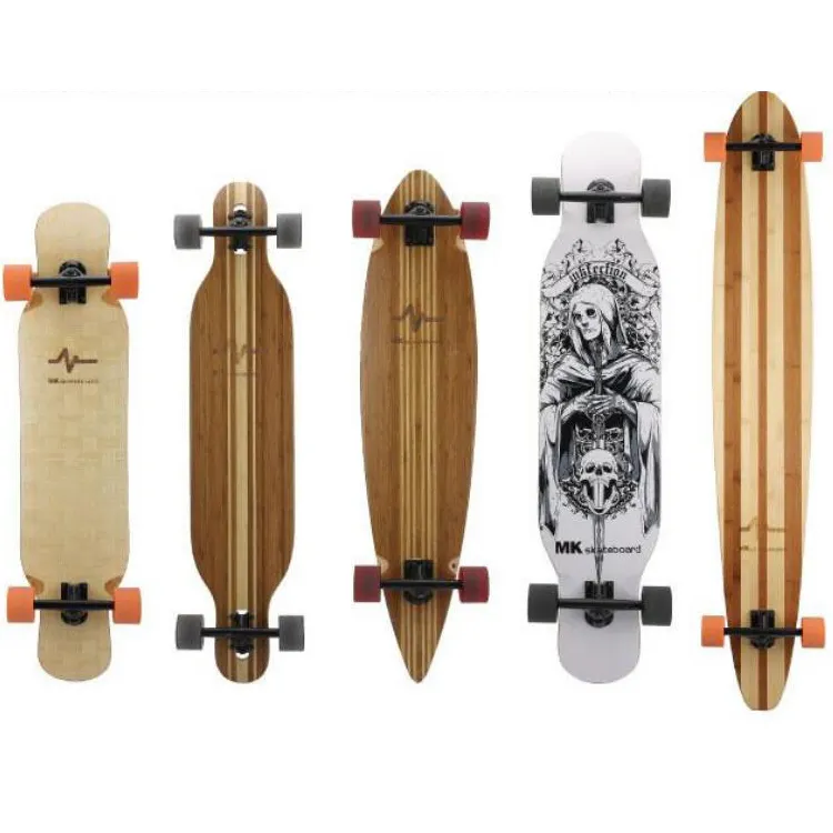 Longboard manufacturer Abec-7 bearing with aluminum truck set conplete longboard skateboard custom longboard deck
