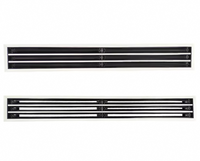 Diffuseur linéaire de grille d'aération en plastique réglable pour plafond, style artisanat victorien, pour climatisation CVC, salon et entrepôt