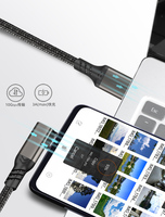 Câble de charge super rapide Type C 60W 3A 1m 2m 3m 5m en alliage d'aluminium et nylon tressé, câble USB3.2 pour lunettes VR OculusQuest2