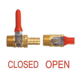 Sistema De Riego Manguera De Latón Barb Pipe Fitting Coupler 1/4 "NPT Válvula De Bola Hidráulica Acsesorios De Bola De 1/2" - Product Image 4