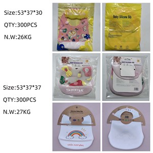 Venta caliente protección del medio ambiente no tóxico impermeable se puede personalizar babero de bebé de silicona de grado alimenticio impreso - Product Image 3