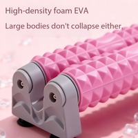 Rouleau de massage en mousse EVA double couche à picots pour soulagement musculaire, amincissement des jambes, écologique, pour fitness à domicile et entraînement de yoga