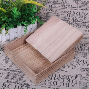 Bandeja DE SERVICIO DE MADERA rectangular para almacenamiento decorativo Caja de regalo de tienda de dulces de Navidad hecha a mano - Product Image 3