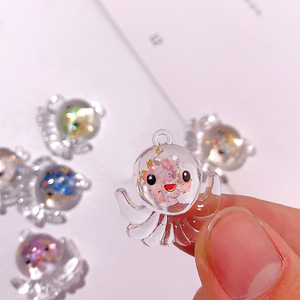 Nuevo océano que brilla en la oscuridad lindo encanto de resina para DIY llavero colgante pendientes materiales hechos a mano bolsa colgantes Accesorios - Product Image 3
