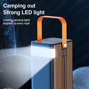 พาวเวอร์แบงค์แบบพกพา 22.5W ชาร์จเร็ว ความจุ 60000mAh ดีไซน์บางเฉียบ พร้อมหน้าจอ LED และสายชาร์จในตัว เหมาะสำหรับการเดินทาง - Product Image 6