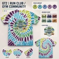 Fabricante de Camisetas Tie Dye Personalizadas, Camisetas Gráficas de Algodón para Clubes Deportivos, Gimnasios y Comunidades, Logotipo Personalizado, Marca Privada, OEM, ODM, Venta al Por Mayor