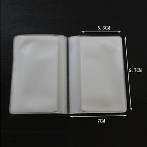 कस्टम प्लास्टिक वाटरप्रूफ पीसी मैट पारदर्शी व्यवसाय कार्ड धारक ट्रेडिंग कार्ड आस्तीन - Product Image 3