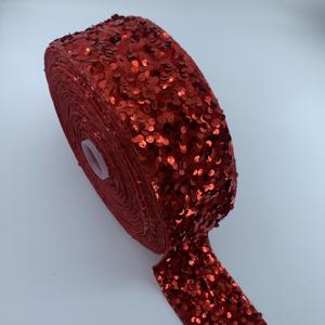 Boca toptan renkli 75mm kadife pullu şerit ev tekstili ve dekore kutuları şerit için uygundur - Product Image 6